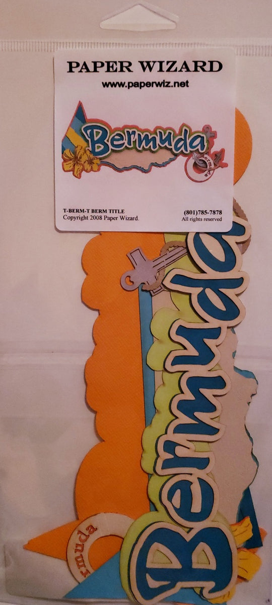 Paper wizard layered laser cut Bermuda title Dies...to die for