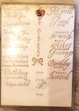 Load image into Gallery viewer, *Crafting for a cause - Stampin' up Sincere salutations, Hugs and wishes and Warmest regards - 3 sets