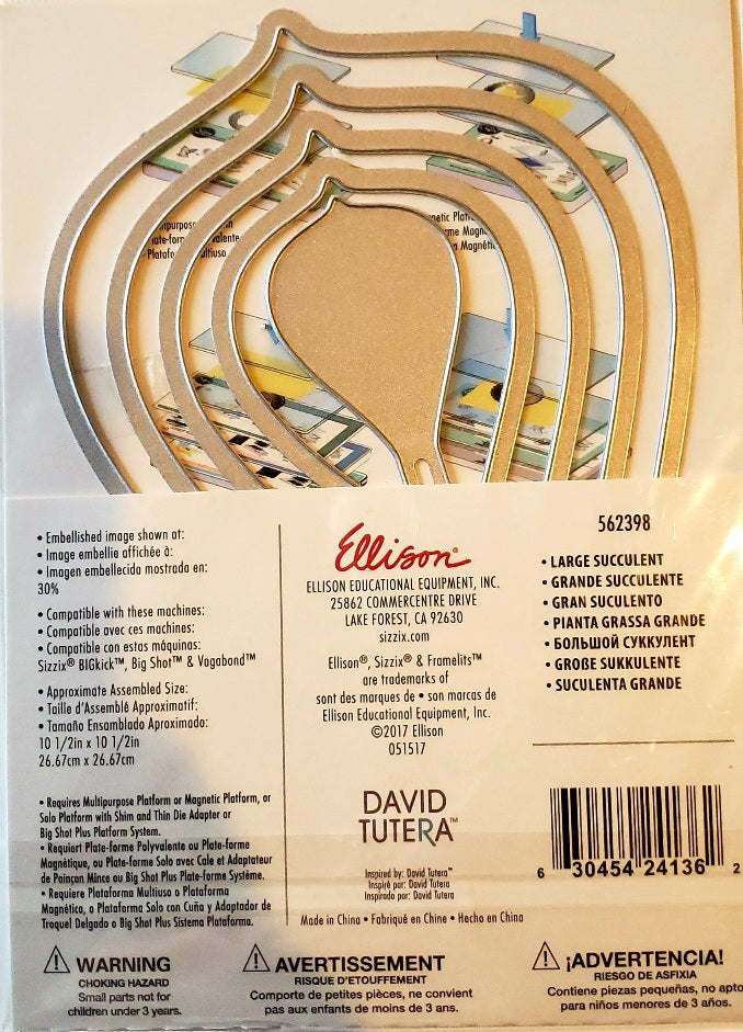 sizzix succulent dies Sizzix die metal cutting die - David Tutera