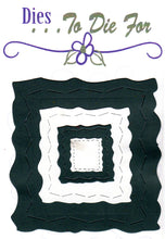Load image into Gallery viewer, Monday dollar dies Dies ... to die for metal cutting die - Crazy stitch torn edge square