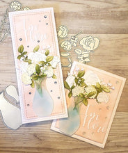 Load image into Gallery viewer, Dies ... to die for metal cutting die -  Long stem roses flower die set