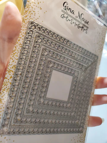 Gina Marie Metal cutting die - Loopy square – Dies...to die for