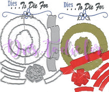 Load image into Gallery viewer, Dies ... to die for metal cutting die - Wreath & Swag starter set