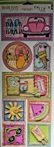 Bobunny press - cardstock sticker sheet - summer splendor