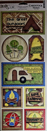 Bobunny press - cardstock sticker sheet - catching memories