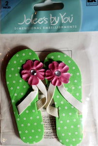 Jolee's Boutique Dimensional Sticker medium -  flip flops