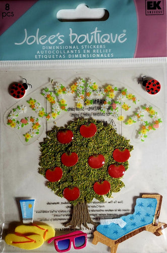 Jolee's Boutique Dimensional Sticker medium -  summer tree words