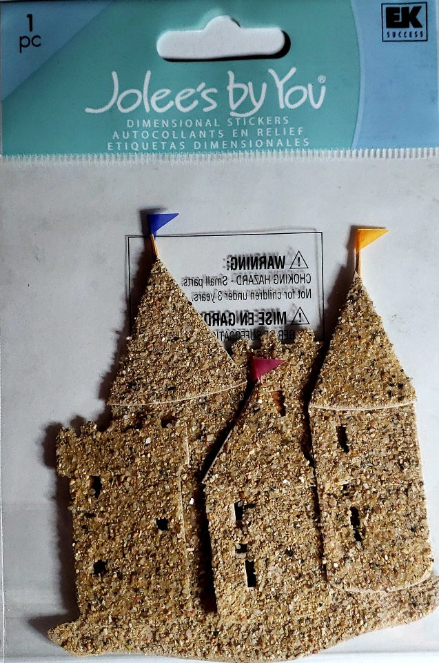 Jolee's Boutique Dimensional Sticker medium -  sand palace castle