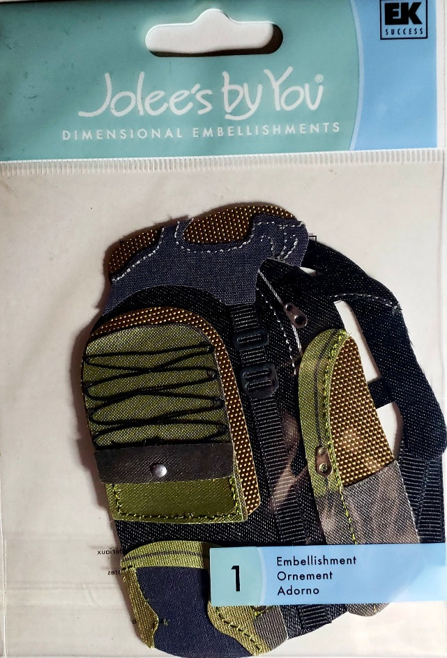 Jolee's Boutique Dimensional Sticker medium - camping backpack