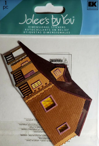 Jolee's Boutique Dimensional Sticker medium - log cabin