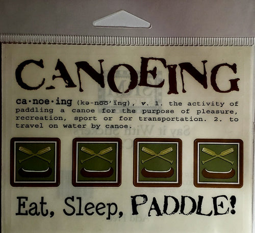 Srm press  - say it with stickers sheet - canoeing