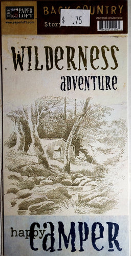 The Paper Loft  - cut out sheet - back country story tellers wilderness