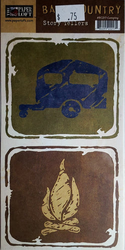 The Paper Loft  - cut out sheet - back country story tellers camping