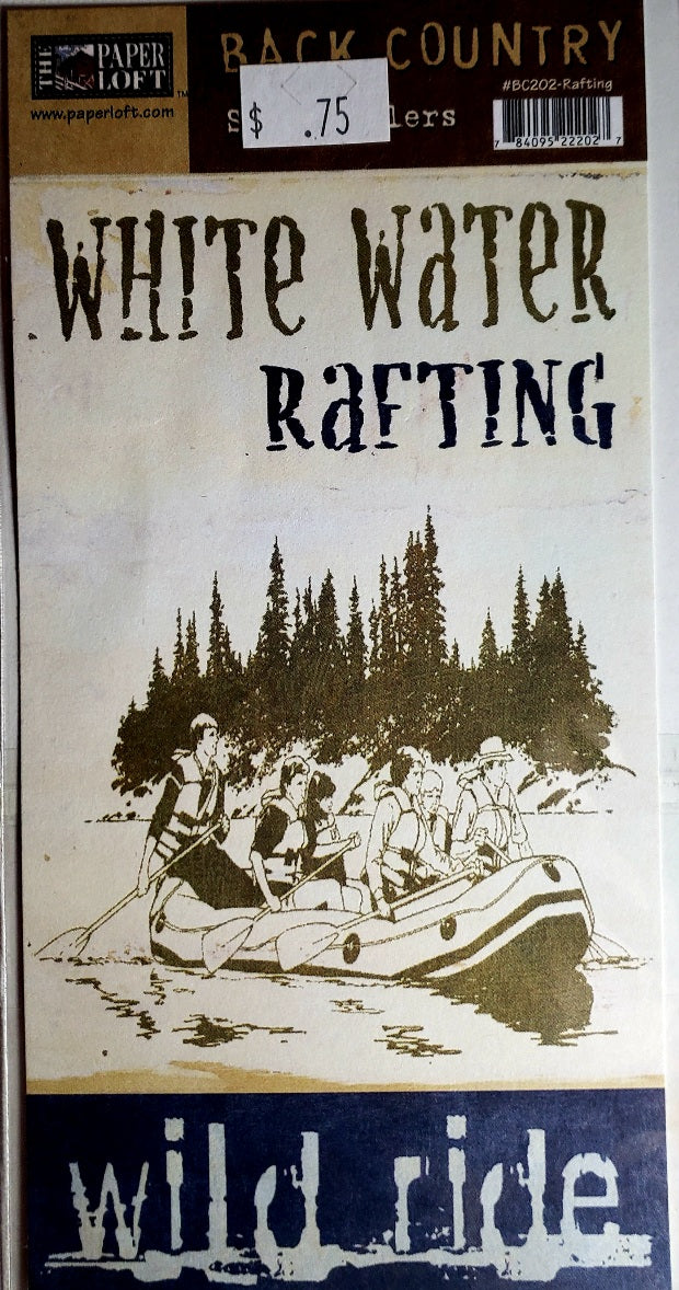 The Paper Loft  - cut out sheet - back country story tellers rafting