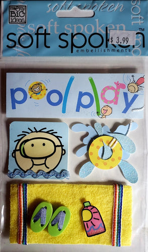 Me and my big ideas MAMBI - 1 dimensional sticker sheets - soft spoken a kids pool party