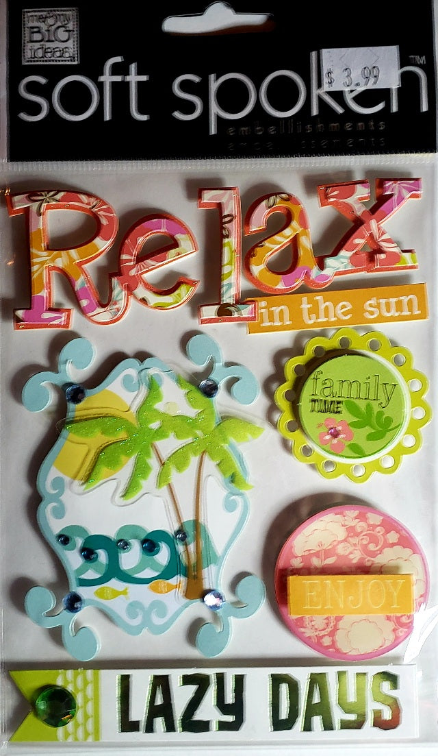 Me and my big ideas MAMBI - 1 dimensional sticker sheets - soft spoken relax