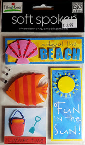 Me and my big ideas MAMBI - 1 dimensional sticker sheets - soft spoken  beach summer