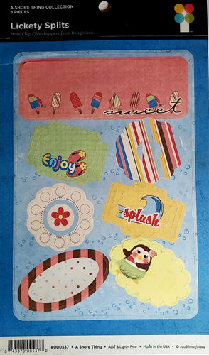 Imaginisce - lickety splits cardstock stickers - a shore thing collection