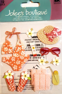 Jolee's Boutique Dimensional Sticker medium -  bikini orange