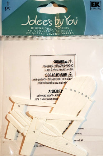 Jolee's Boutique Dimensional Sticker medium - Adirondack chair