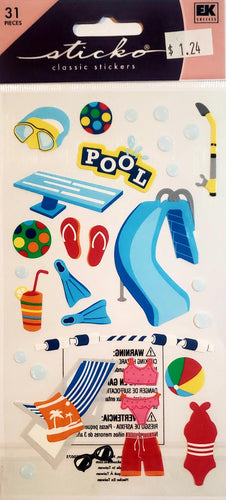 Sticko  - flat sticker sheets -  pool