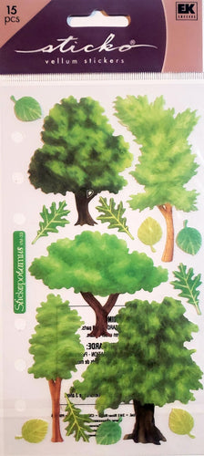 Sticko  - flat sticker sheets -  trees