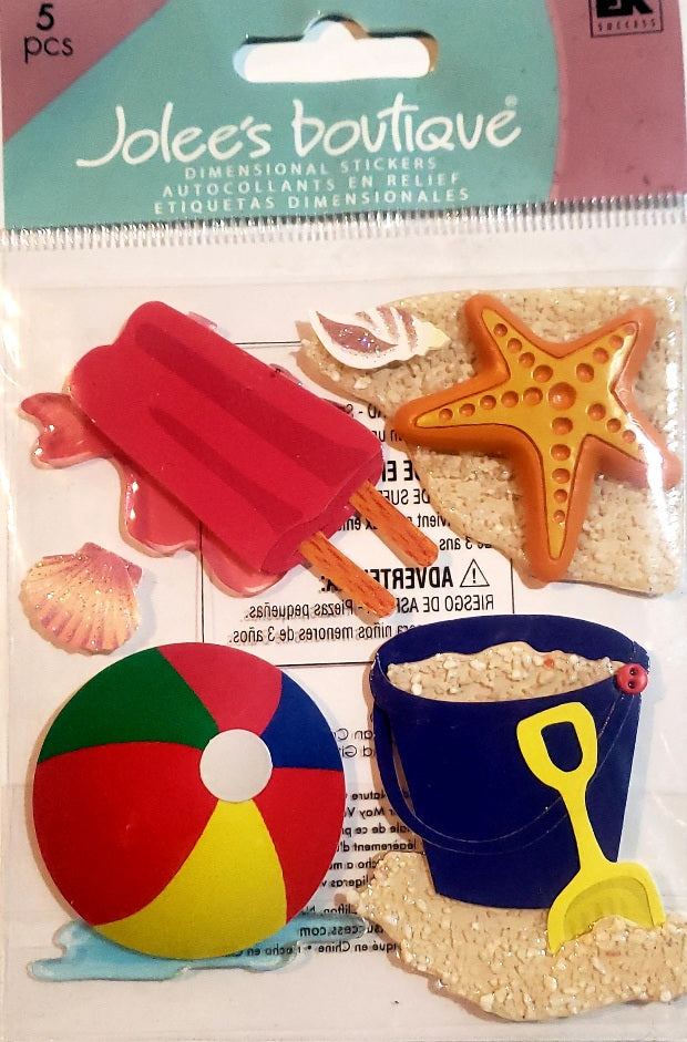 Jolee's Boutique Dimensional Sticker medium -  kids beach