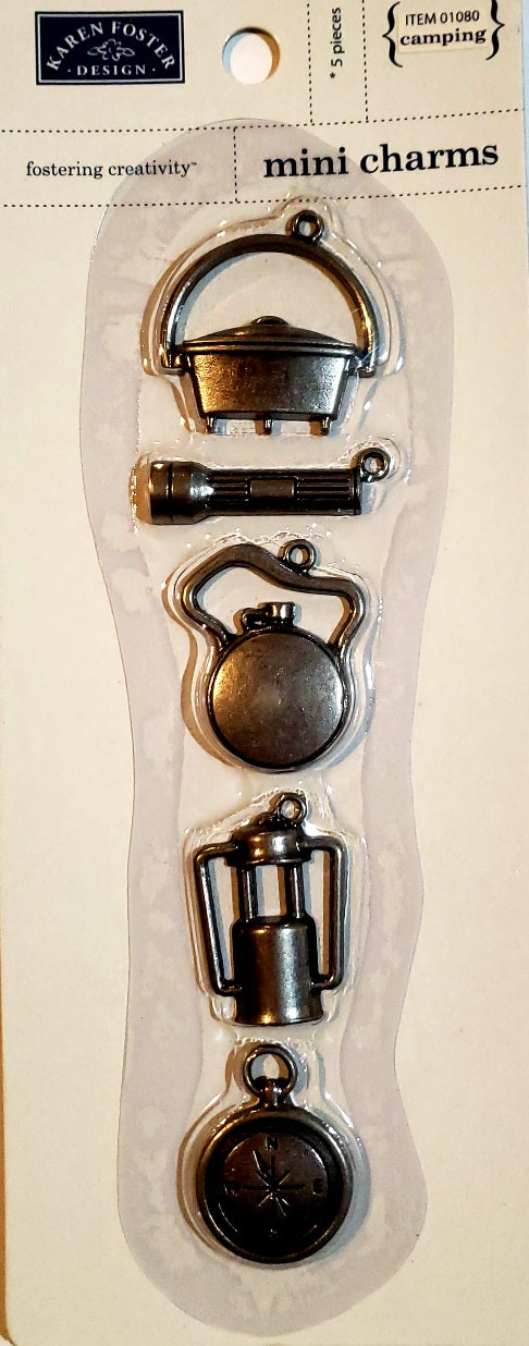 Karen Foster  mini metal charms - cramping