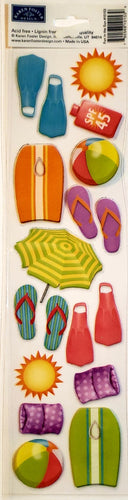 Karen Foster - clearly sticker - fun in the sun