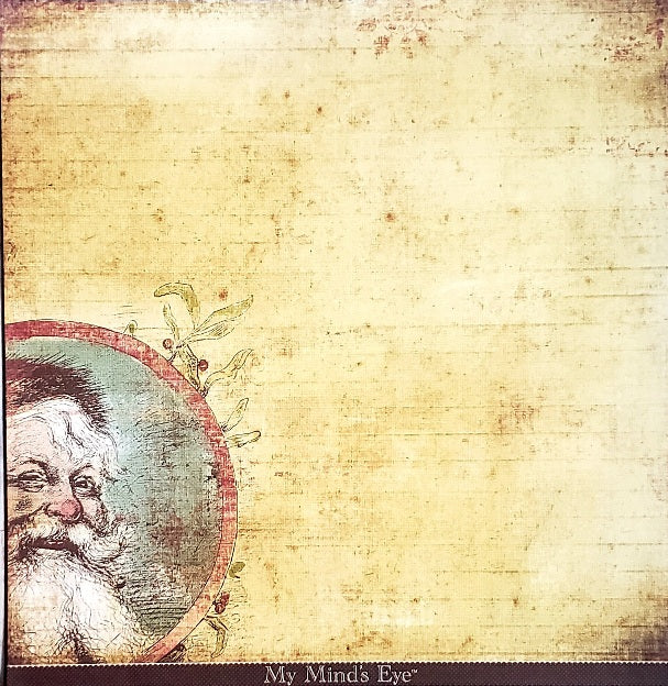 MME My minds eye  - single-sided paper cardstock 12 x 12 - Dear Santa
