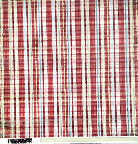 MME My minds eye  - double sided paper cardstock 12 x 12 - The Merry days of Christmas pajama plaid