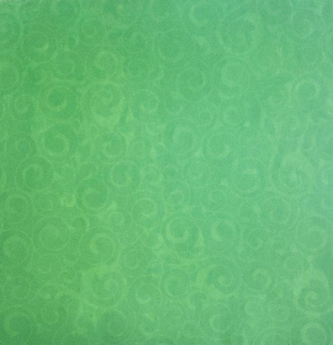 Karen Foster single Sided cardstock paper 12 x 12 - green flourish
