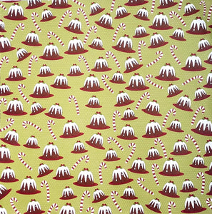 Karen Foster single Sided card stock paper 12 x 12 - Christmas plum pudding