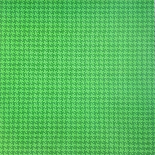 Karen Foster single Sided card stock paper 12 x 12 - Christmas green houndstooth