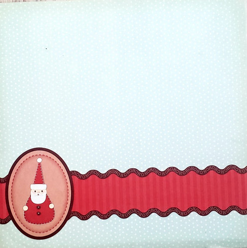 Karen Foster single Sided card stock paper 12 x 12 - Christmas Santa wave