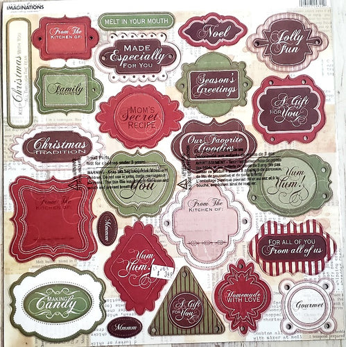 Creative Imaginations Samantha Walker -  cardstock punchout sheet 12