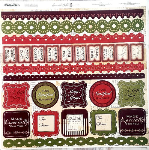 Creative Imaginations Samantha Walker -  cardstock sticker sheet 12
