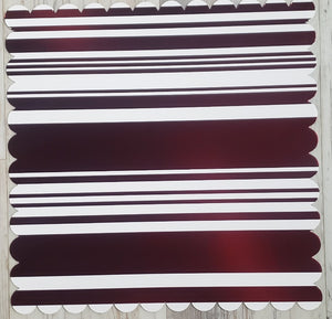 Creative Imaginations - diecut paper cardstock 12 x 12 - foil candy cane stripe