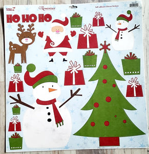 Reminisce -  cardstock sticker sheet 12" x 12" - Santa's workshop