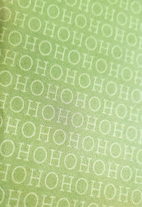 Karen foster single Sided cardstock paper 12 x 12 - Ho Ho Ho green words - Christmas