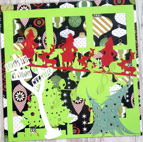 Grinch laser cut paper pack / die cuts  12