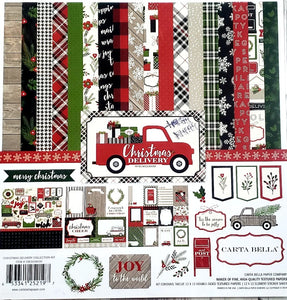 Carta Bella Echo park Paper and sticker pack  12"X12" - Christmas delivery collection kit