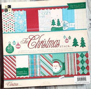 Die cuts with a view Paper Pad 12"X12" 48/Pkg - The Christmas stack