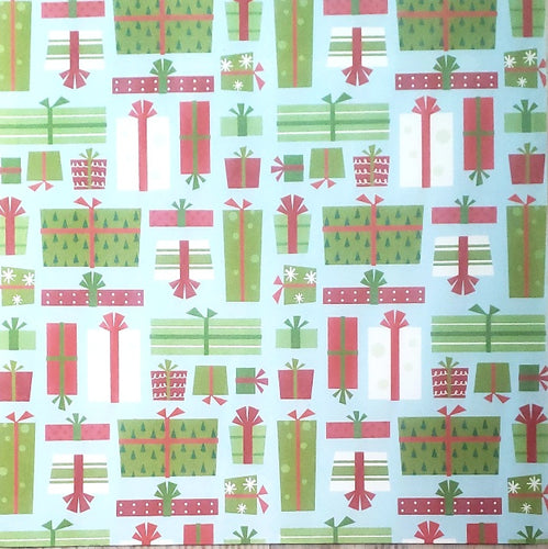 Karen Foster single Sided card stock paper 12 x 12 - Christmas Presents