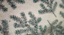 Load image into Gallery viewer, SEI double sided paper 12 x 12 - alpine forest winterberry glitter