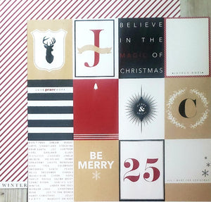Teresa Collins Design - double sided paper 12 x 12 - winter cards