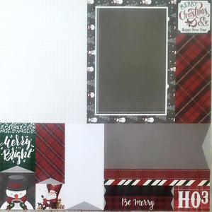 PHOTOPLAY Double Sided card stock paper 12 x 12 - mad 4 plaid a la card A7 5" x 7" - Christmas
