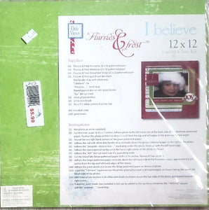 Deja Views - double sided paper sheet 12 x 12 - Flurries and Frost layout class kit I believe