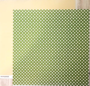 American Crafts Double Sided card stock paper 12 x 12 - Merrymint wintergreen