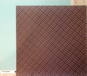 American Crafts Double Sided card stock paper 12 x 12 - Merrymint fudge
